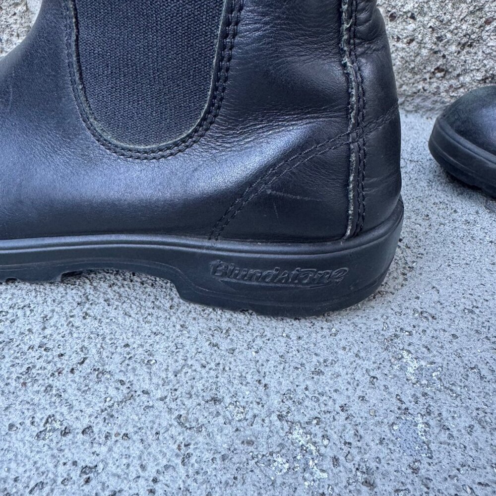 BLUNDSTONE Black Leather Chelsea Boots Womens US 7.5 AUS 4.5 Classic Boot #558 - Picture 9 of 10